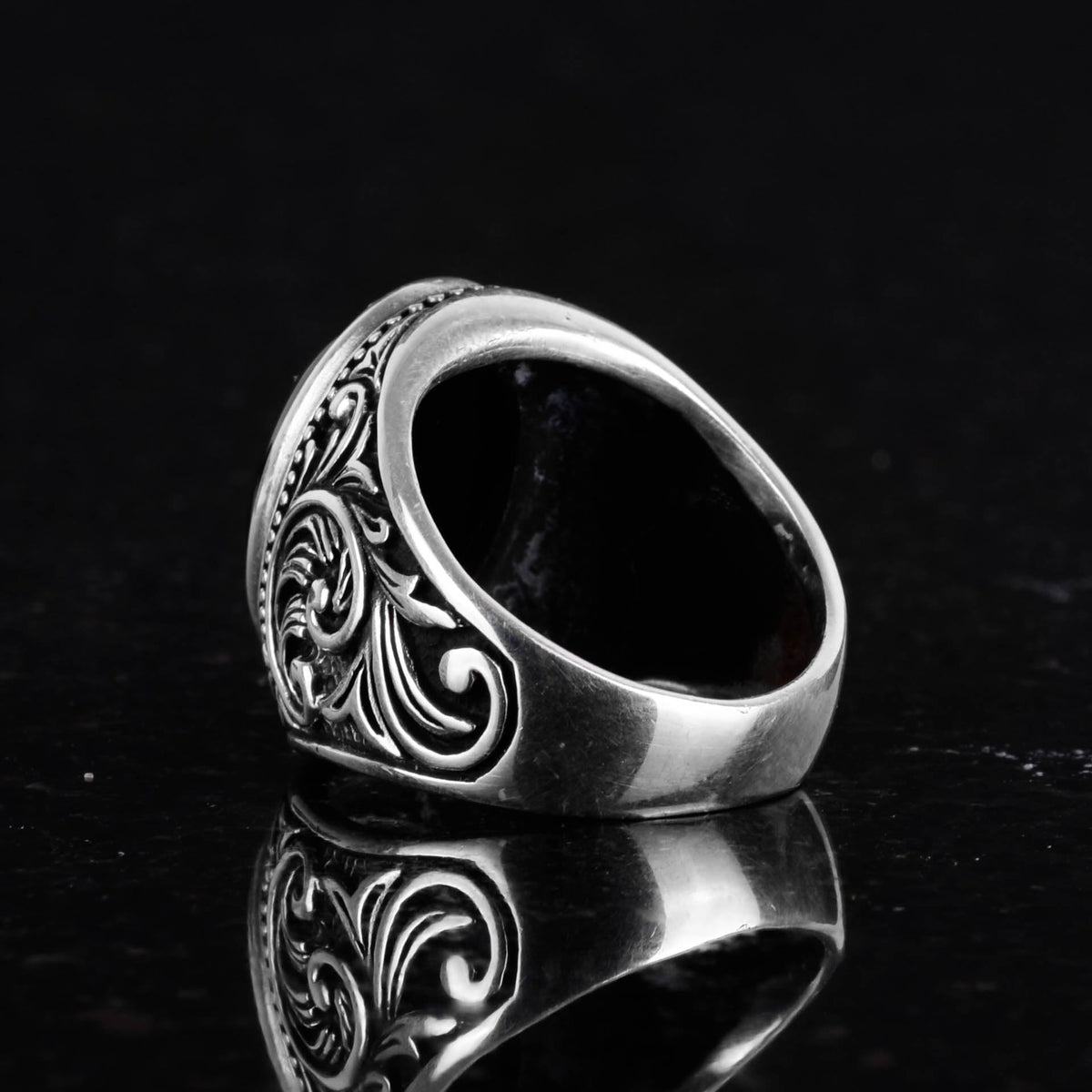 Natural Onyx Stone Ring (Model-4) — 7