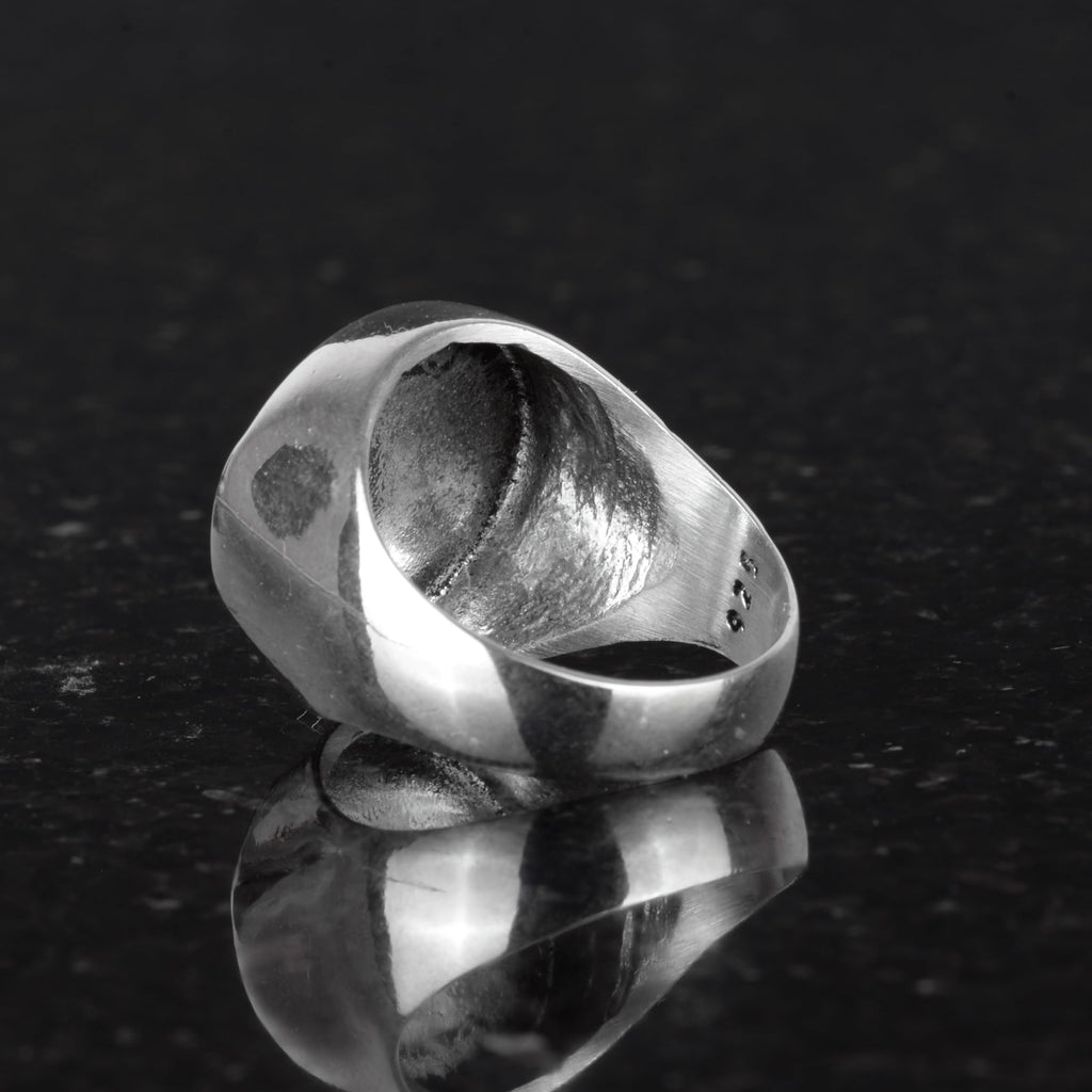 KAMBO Men's 925 Sterling Silver HasbiyAllah Inscription Islamic Ring - Allah is Sufficient for Me — 5