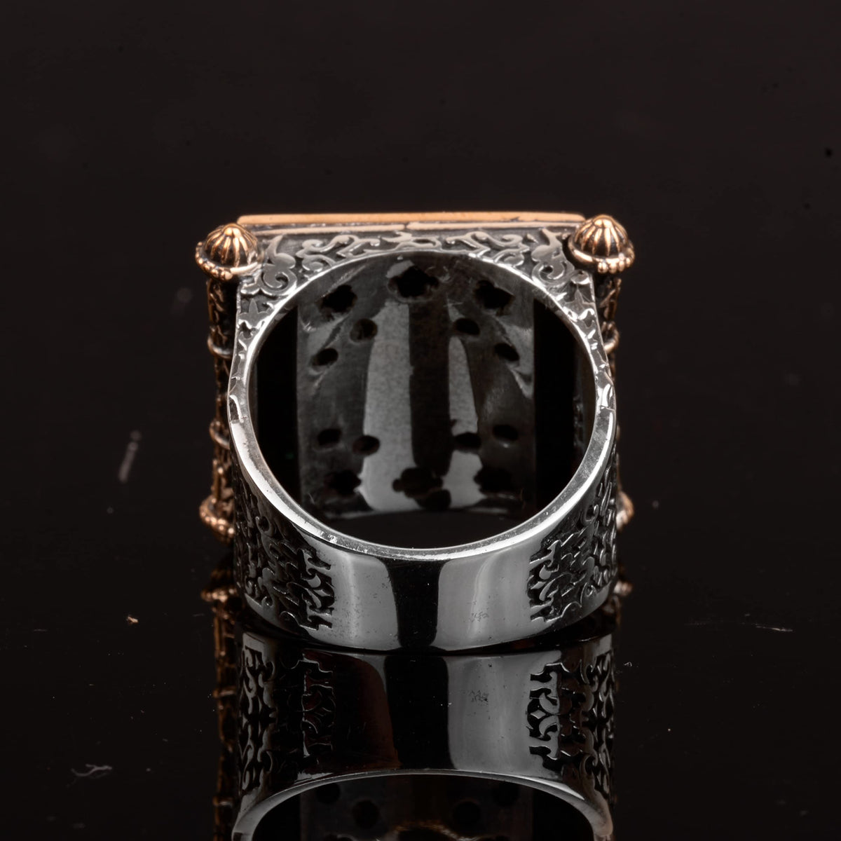 Islamic Men's Ring, Verse Loom Ring, 925 Sterling Silver Ring — 7