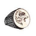 925 Sterling Silver Wolf Ring