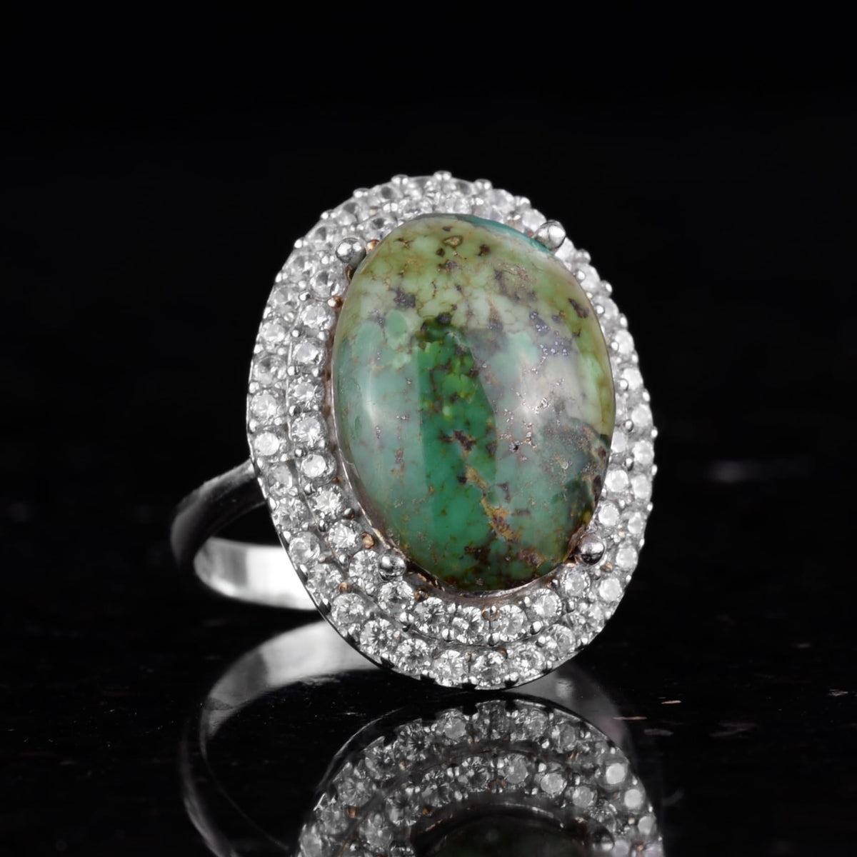 Arizona Turquoise Stone Women's Ring (Model-2) — 3
