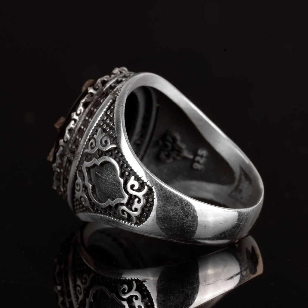 Mason Ring, 925 Sterling Silver Ring, Stylish Ring, Handmade Ring, Gift for Him — 6