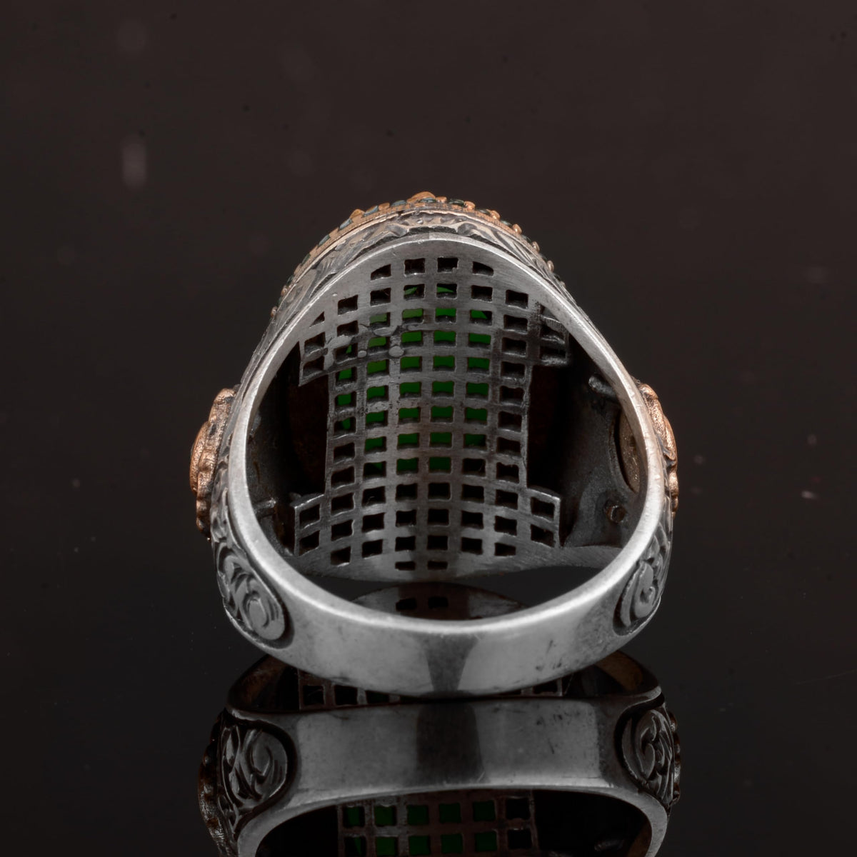 Natural Drusy Crystal Quartz Stone Men's Ring - 925 Sterling Silver — 7