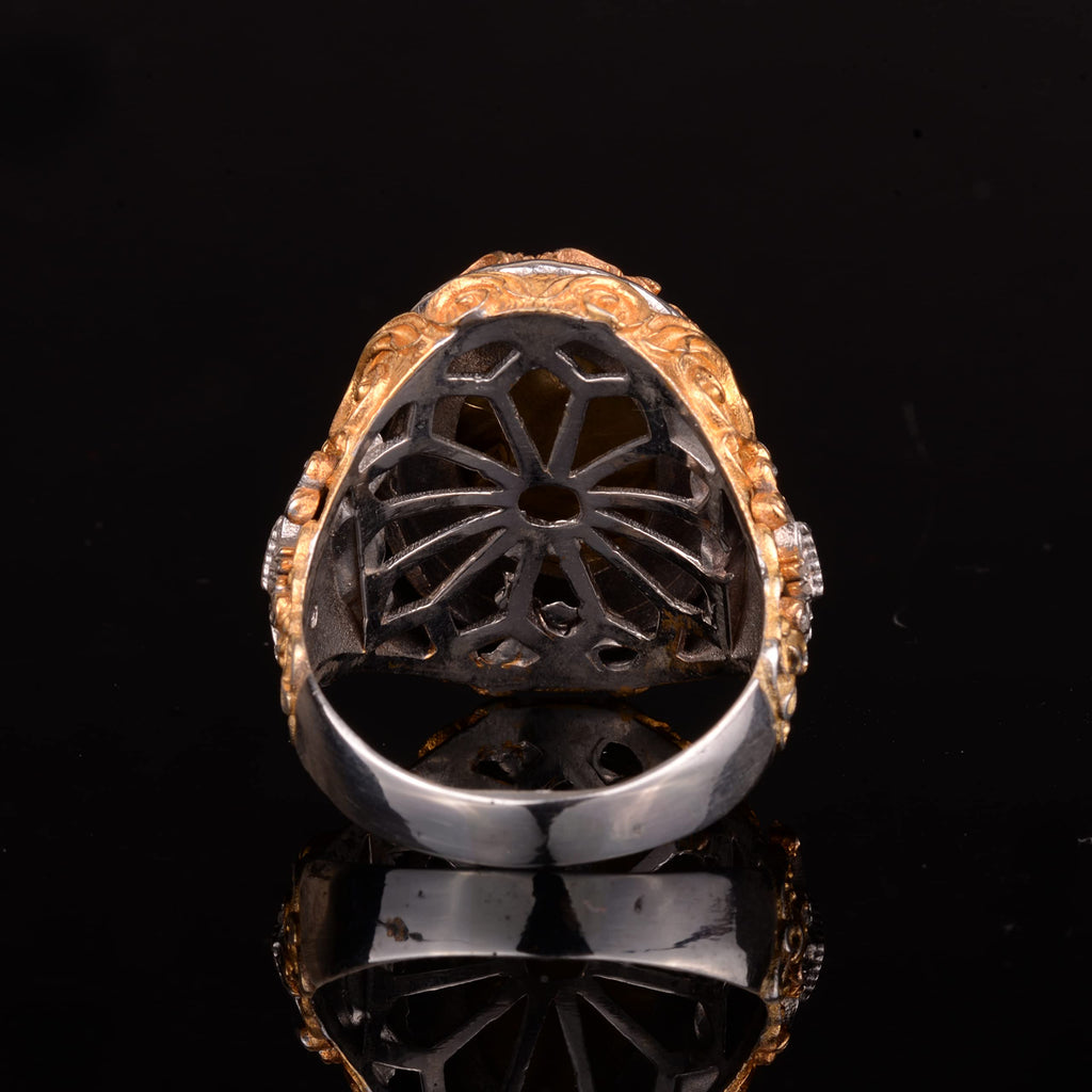 Star of David Ring, Handcrafted, 925 Sterling Silver — 7
