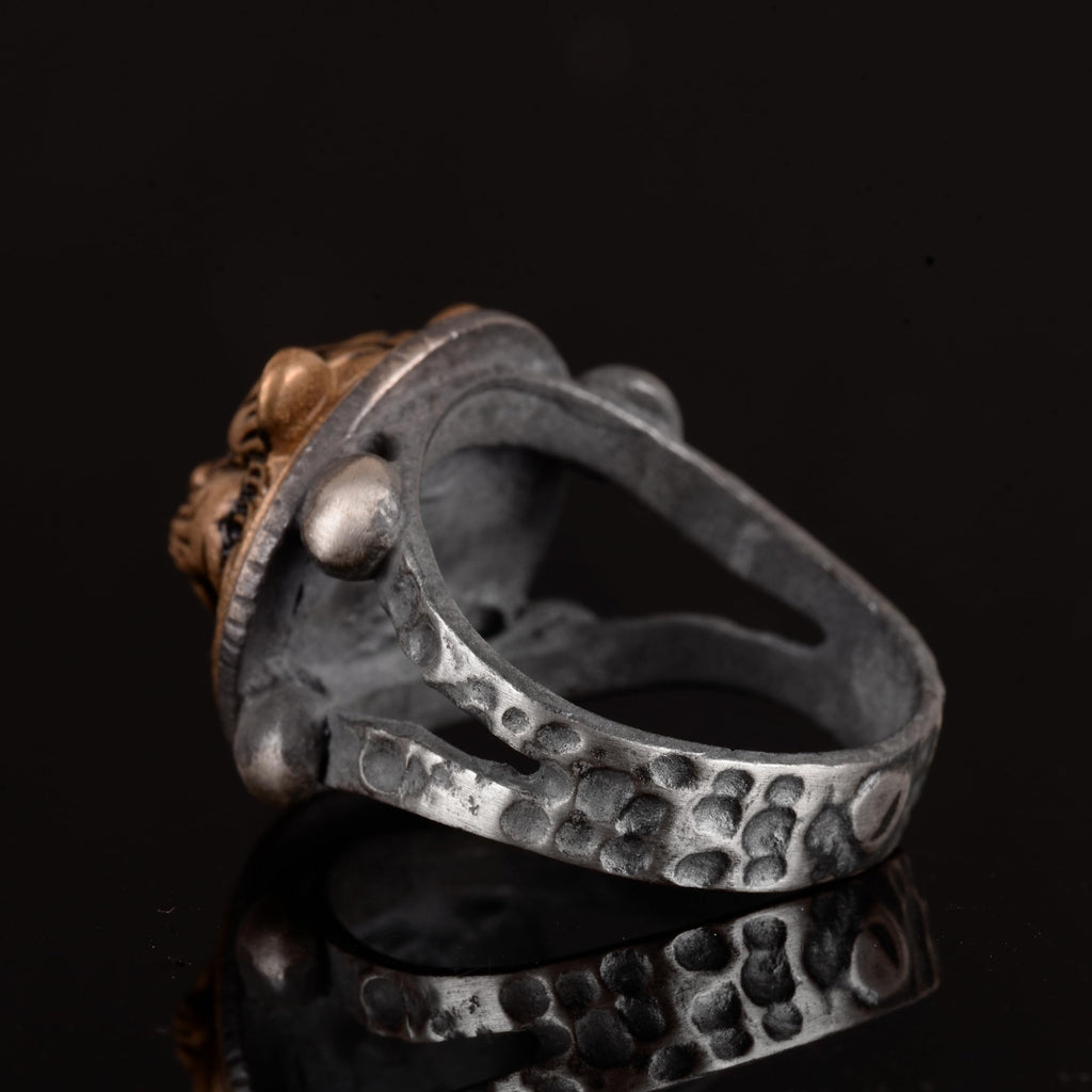 KAMBO Handmade 925 Sterling Silver Tiger Ring for Men, Gothic Vintage Statement Jewelry, Bold Fierce Design, Daily Wear 