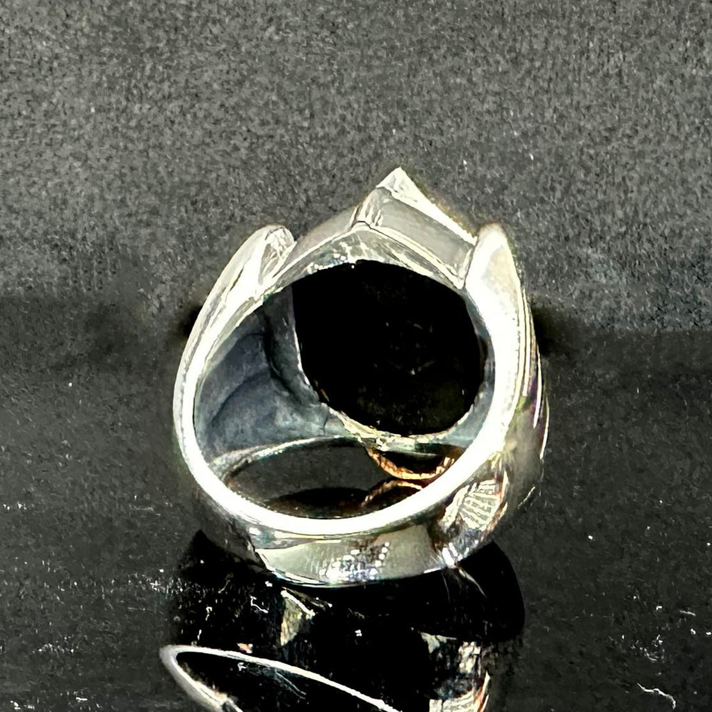 925 Sterling Silver War Helmet Skull Men's Ring – Knight Ring — 4