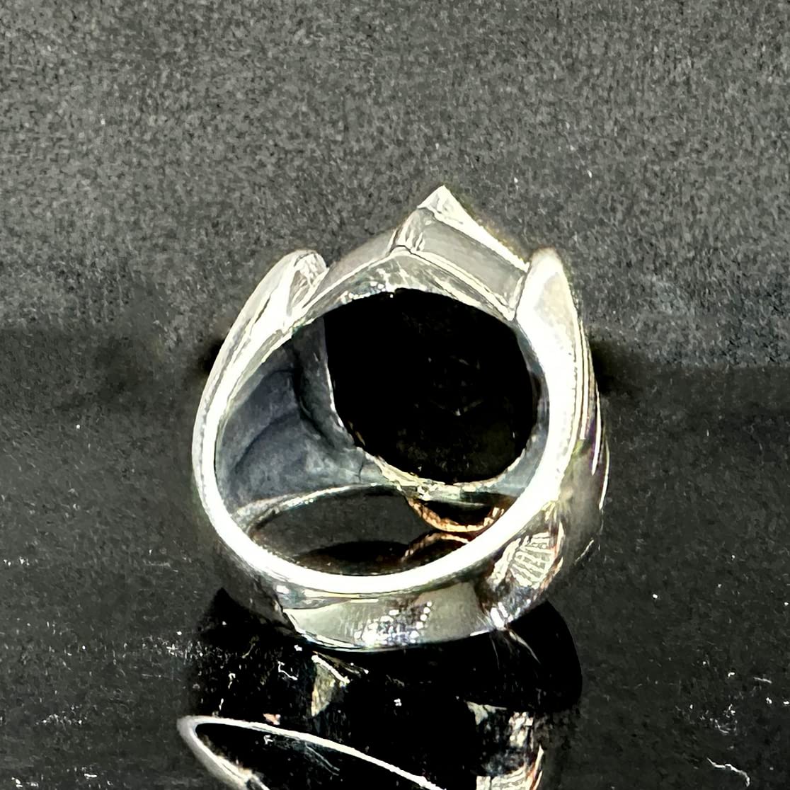 925 Sterling Silver War Helmet Skull Men's Ring – Knight Ring — 4