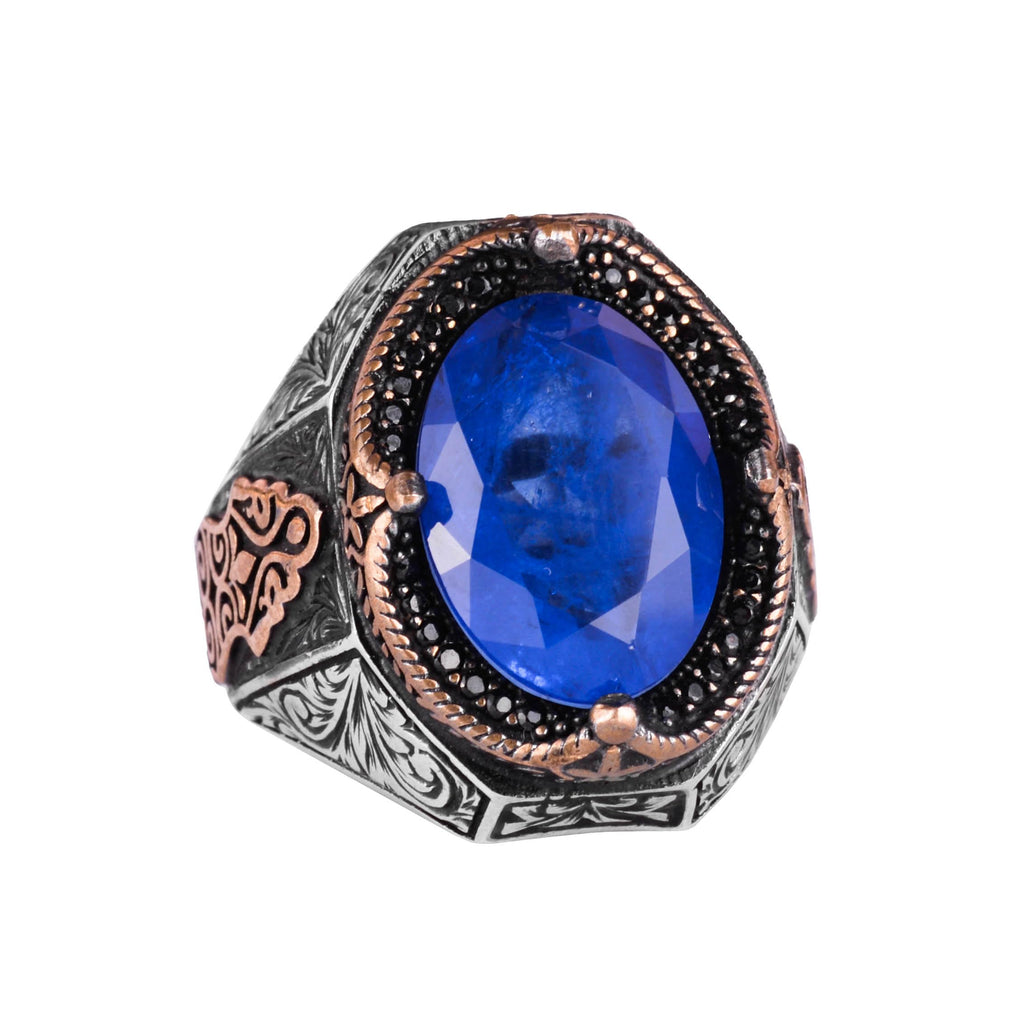 Paraiba Blue Stone 925 Sterling Silver Ring
