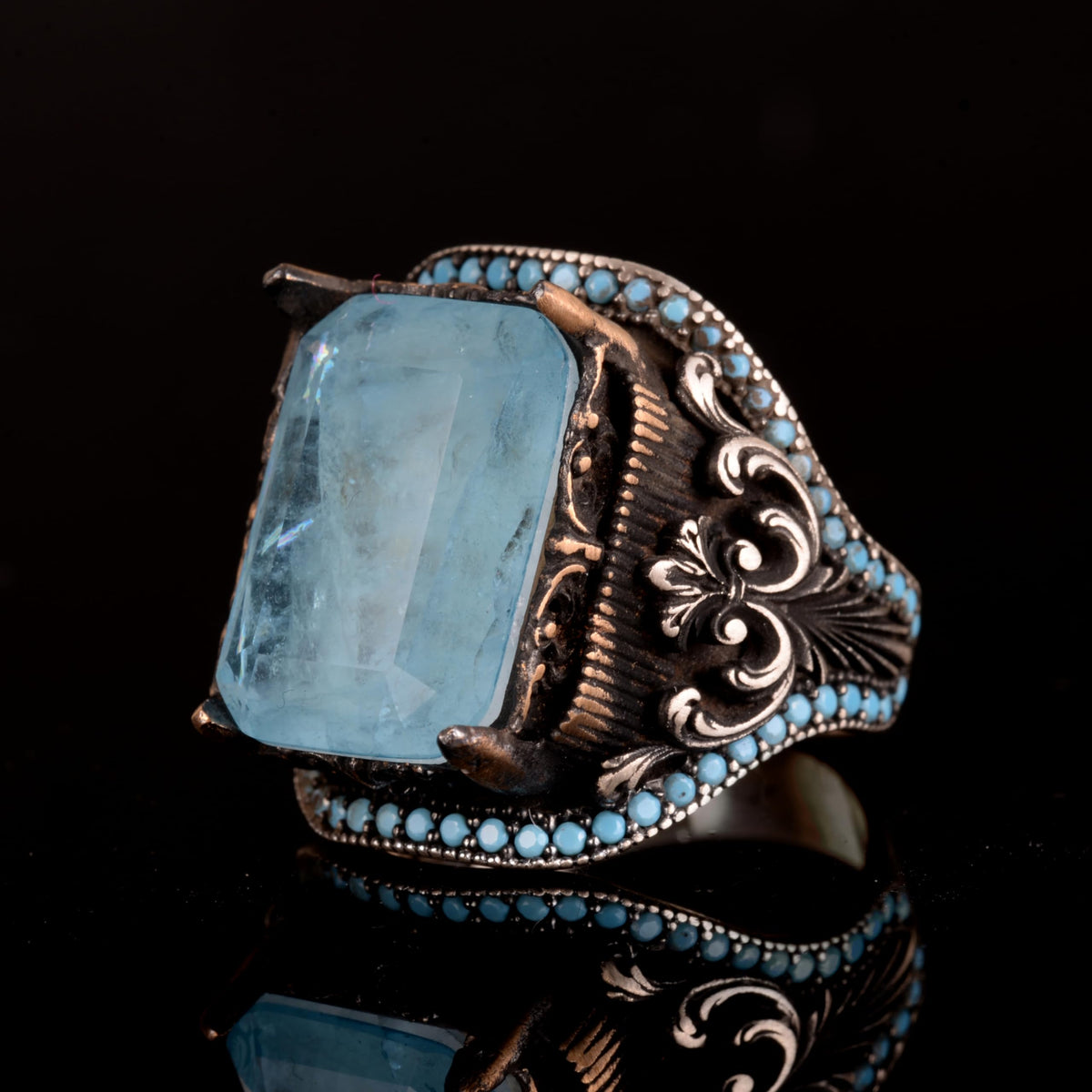 KAMBO Paraiba Stone Ring — 5