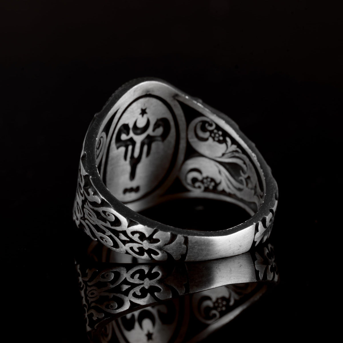 925 Sterling Silver Men's Ring, Islamic Ring — 6
