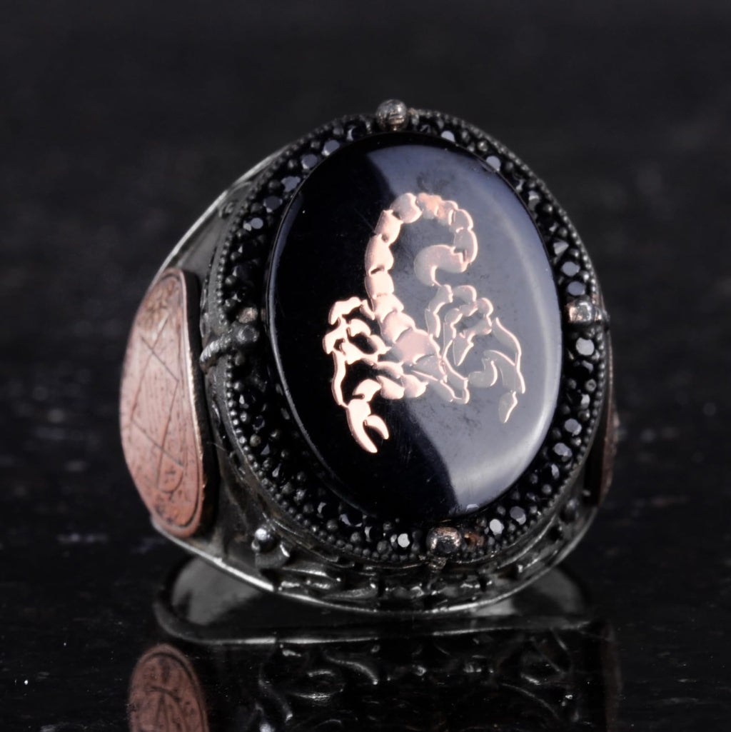 Unique Patterned Ring - 925 Sterling Silver Handmade Men's Ring - Star of David Ring — 5
