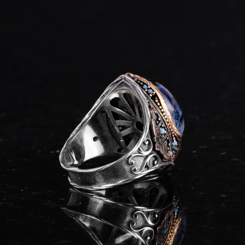 Natural Pietersite Stone Ring — 6
