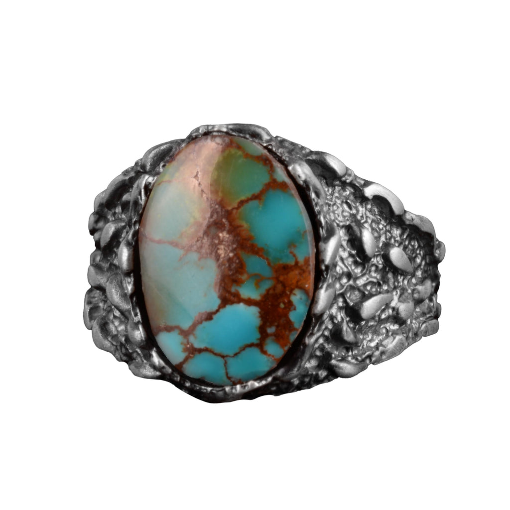 Natural Arizona Turquoise Stone Ring (Model-7)