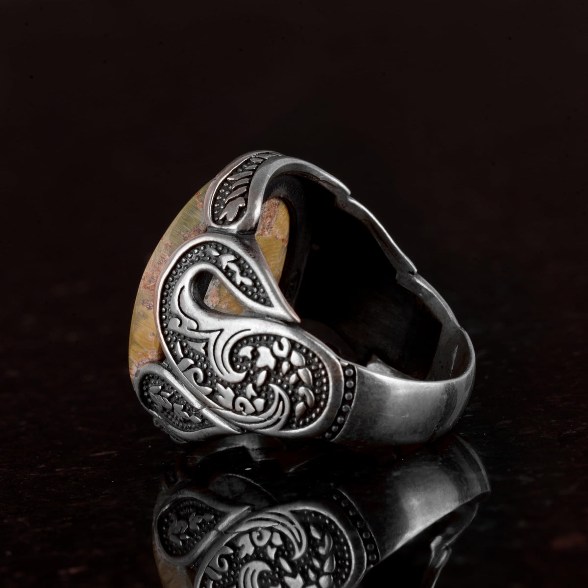 Natural Arizona Turquoise Stone Ring (Model-5) — 7