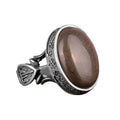Natural Stone Ring - Handmade 925 Sterling Silver (Pyrite)