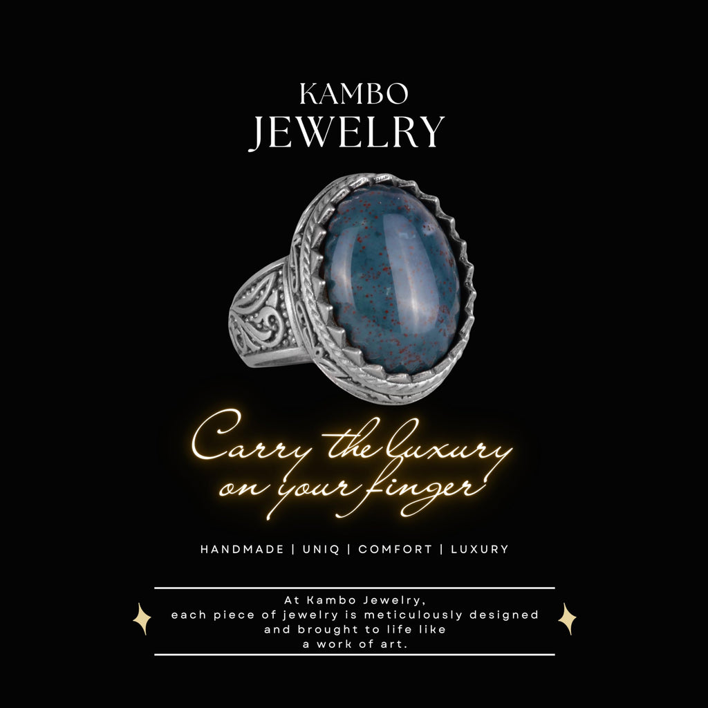 Natural Stone Ring - 925 Sterling Silver Ring (Model-3) — 3