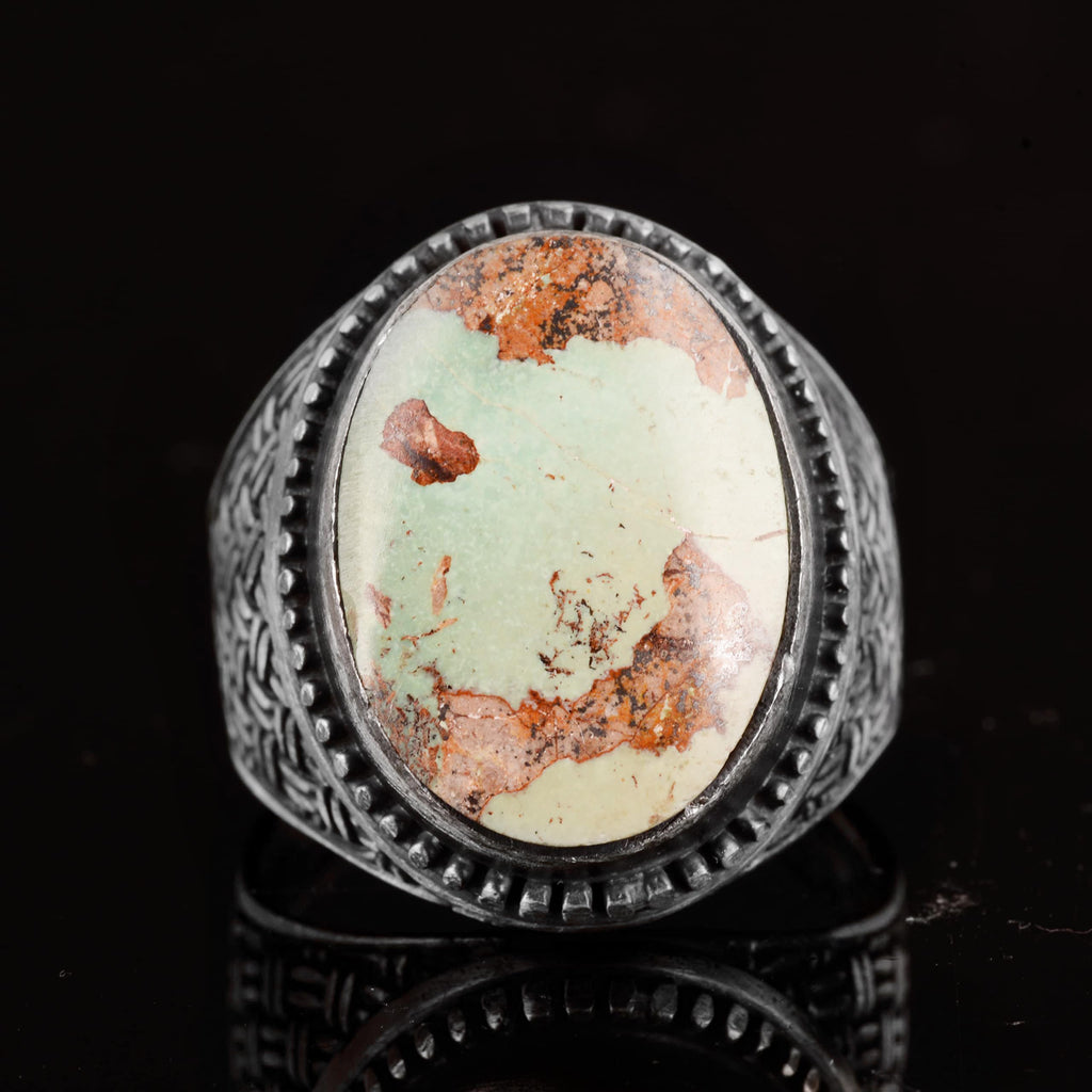 Natural Arizona Turquoise Silver Ring — 5