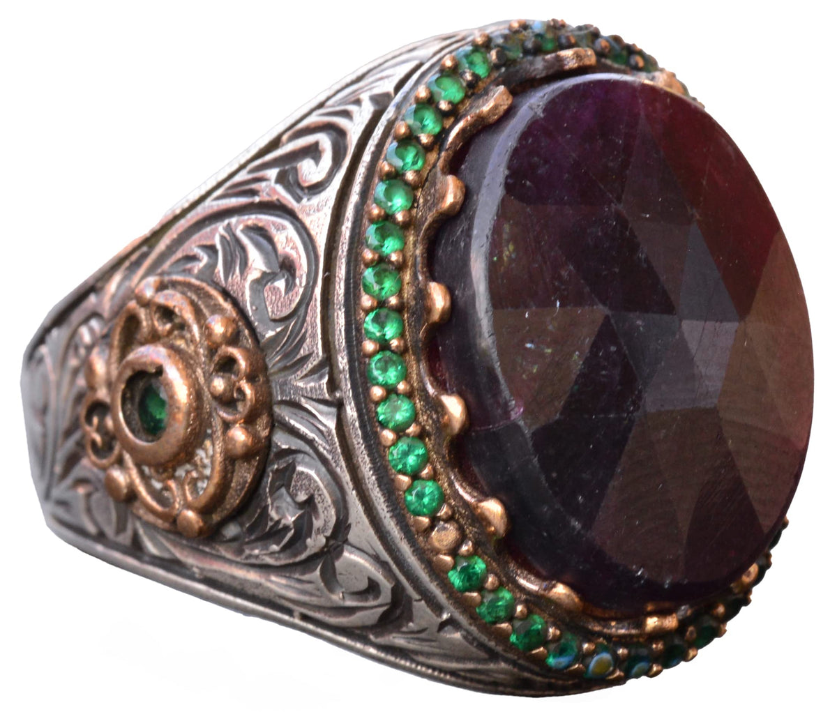Red Sapphire Stone Ring