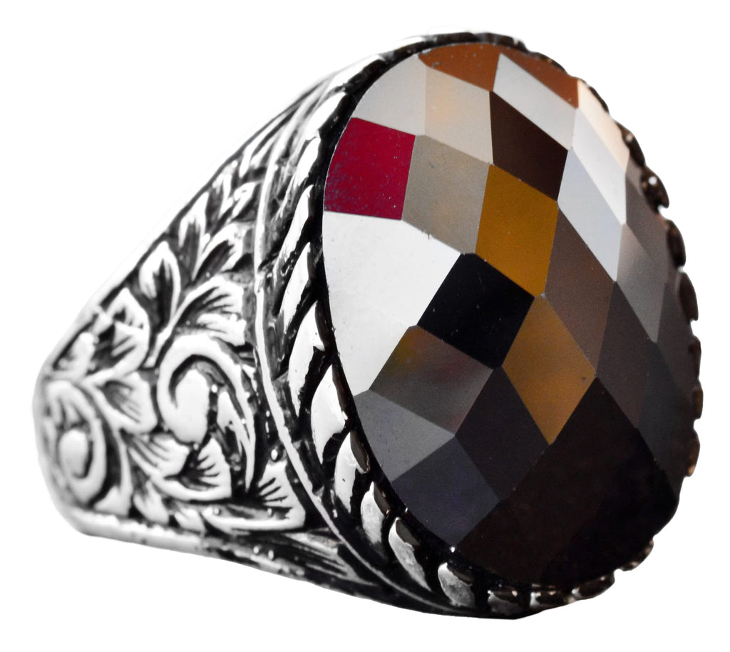 KAMBO Natural Obsidian Ring