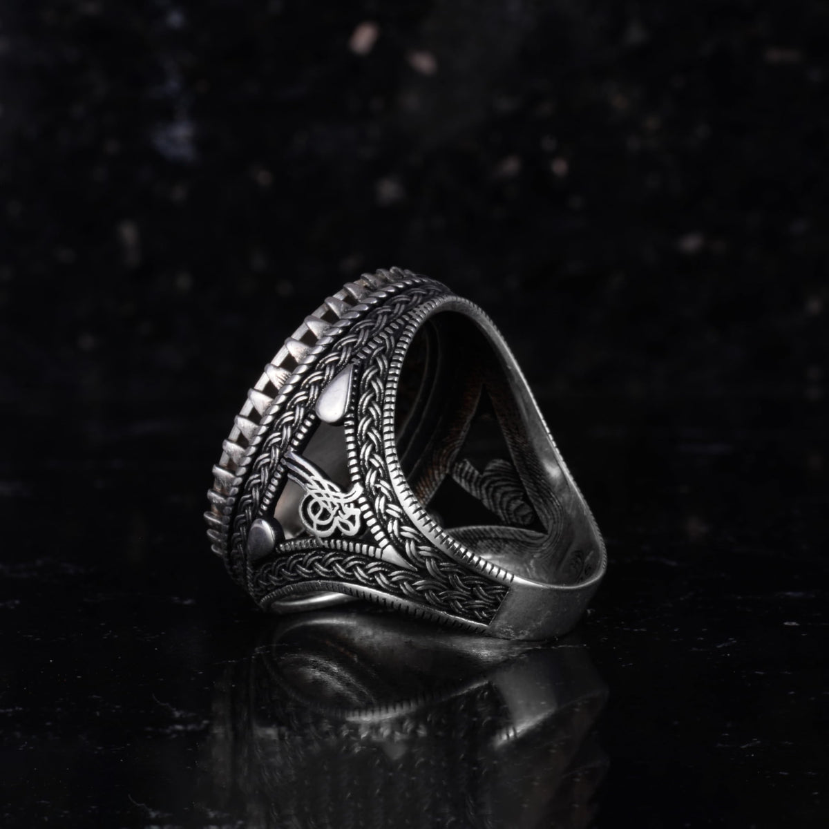 KAMBO Star of David Men's Ring – 925 Sterling Silver Seal of Solomon Ring – Handmade Religious Symbol Silver Ring — 7