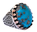 Silver Ring - Natural Arizona Turquoise Stone (Model-2)