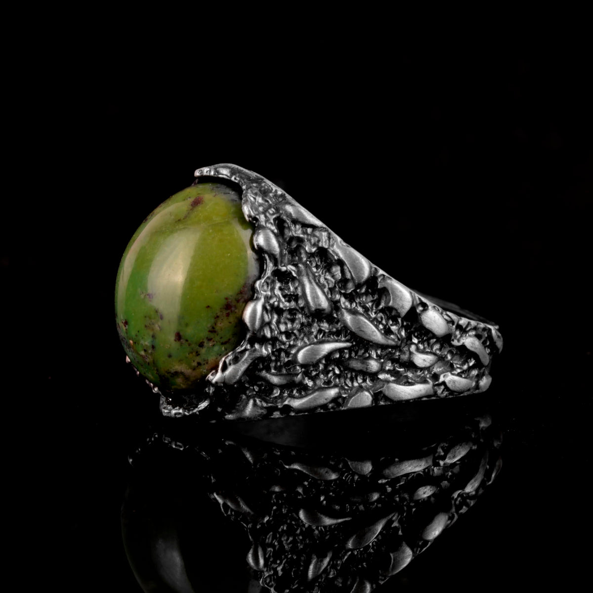 Natural Arizona Turquoise Stone Ring (Model-11) — 5