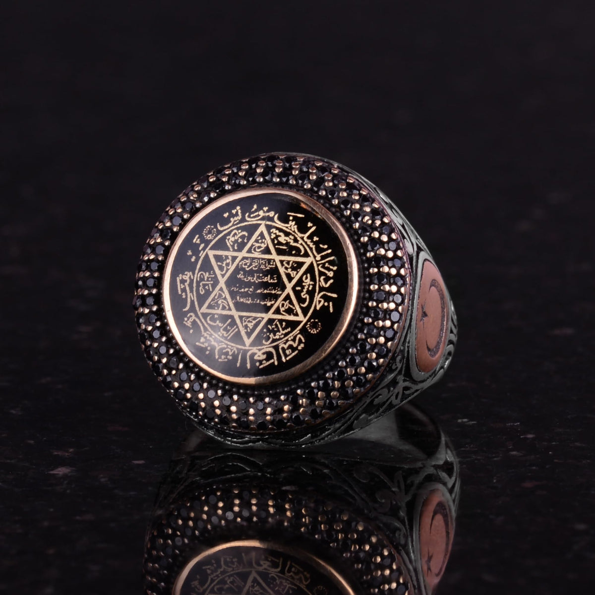 King Solomon Seal Silver Ring, 925 Sterling Silver, Star of David Ring — 4