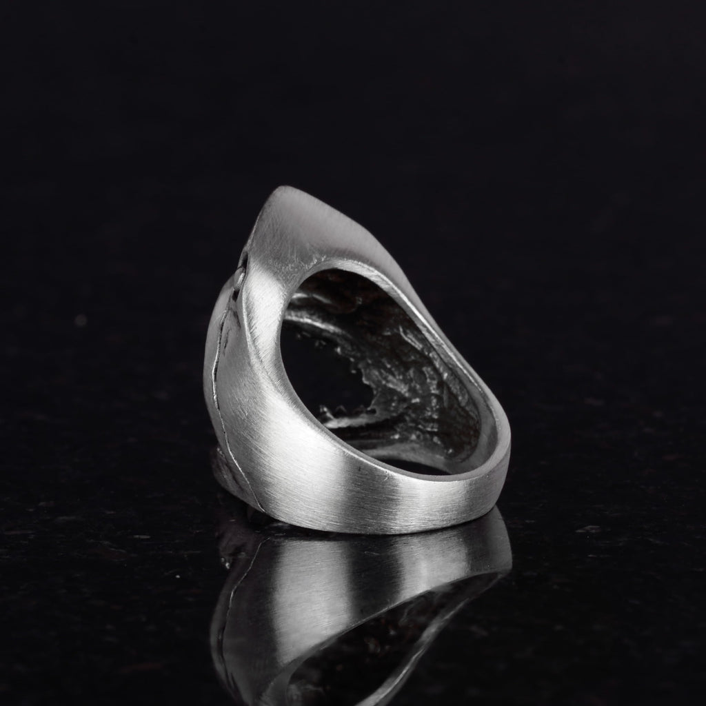 Shark Ring, 925 Sterling Silver Men's Ring, Animal Design — 6