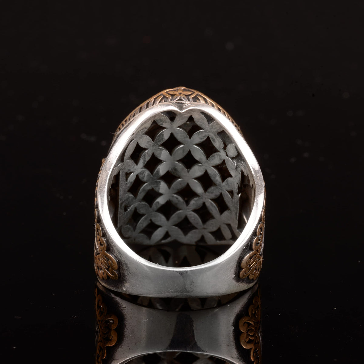 925 Sterling Silver Natural Arizona Turquoise Stone Ring, Oval Silver Ring — 8