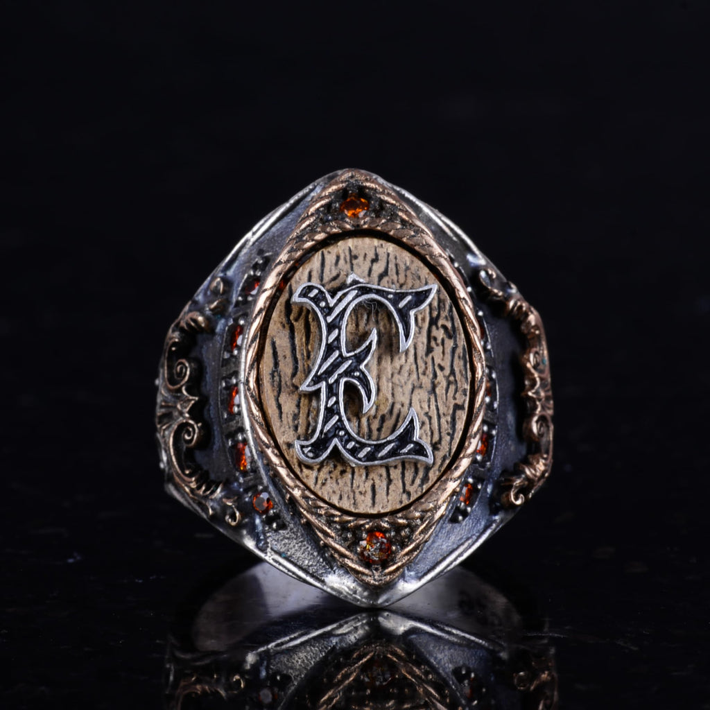 925 Sterling Silver Monogram Ring (Model-2) — 2