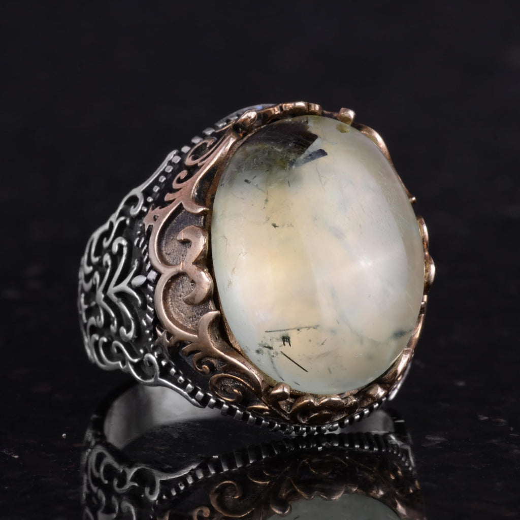 Natural Stone Handmade Ring - 925 Sterling Silver Ring (Model-3) — 4