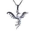 925 Sterling Silver Phoenix Pendant - Handmade Symbol of Rebirth and Transformation