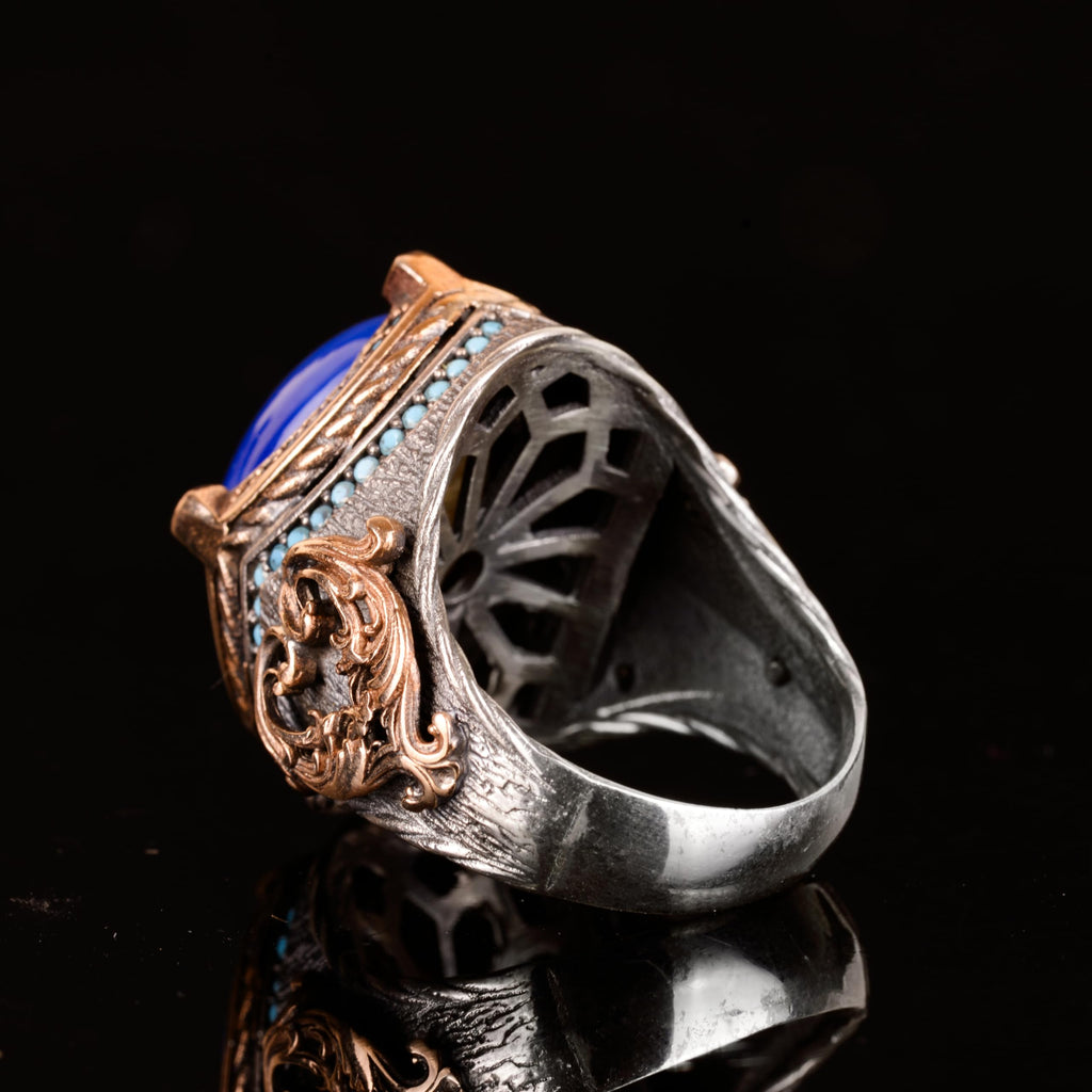 Natural Drusy Crystal Quartz Stone Ring - 925 Sterling Silver — 7