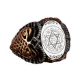 Religious Star of David Silver Ring - 925 Sterling Silver Seal of Solomon Ring
