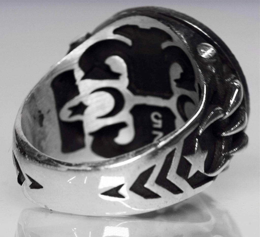 Silver Men's Ring, Star of David — 3