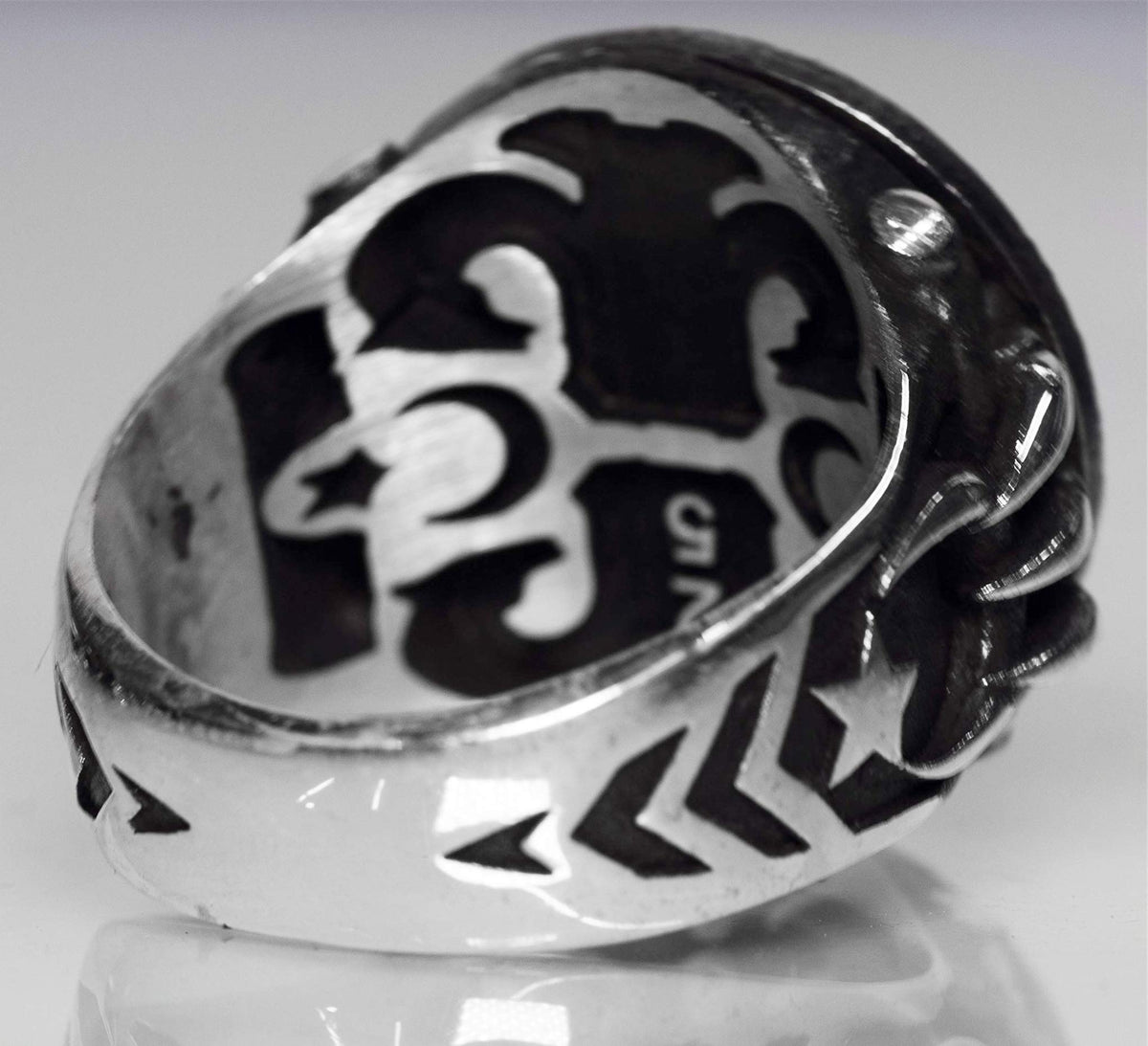 Silver Men's Ring, Star of David — 3