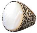 925 Sterling Silver Ring - Ring with Natural Pearl Stone
