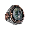 Stylish Handmade Emerald Stone Ring, 925 Sterling Silver Ring