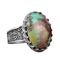 Natural Arizona Turquoise Stone Ring - 925 Sterling Silver (Model-6)