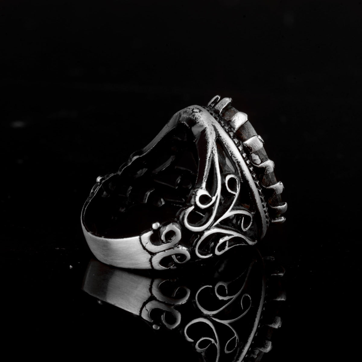 Natural Arizona Turquoise Stone Ring, 925 Sterling Silver Ring (Model-8) — 6