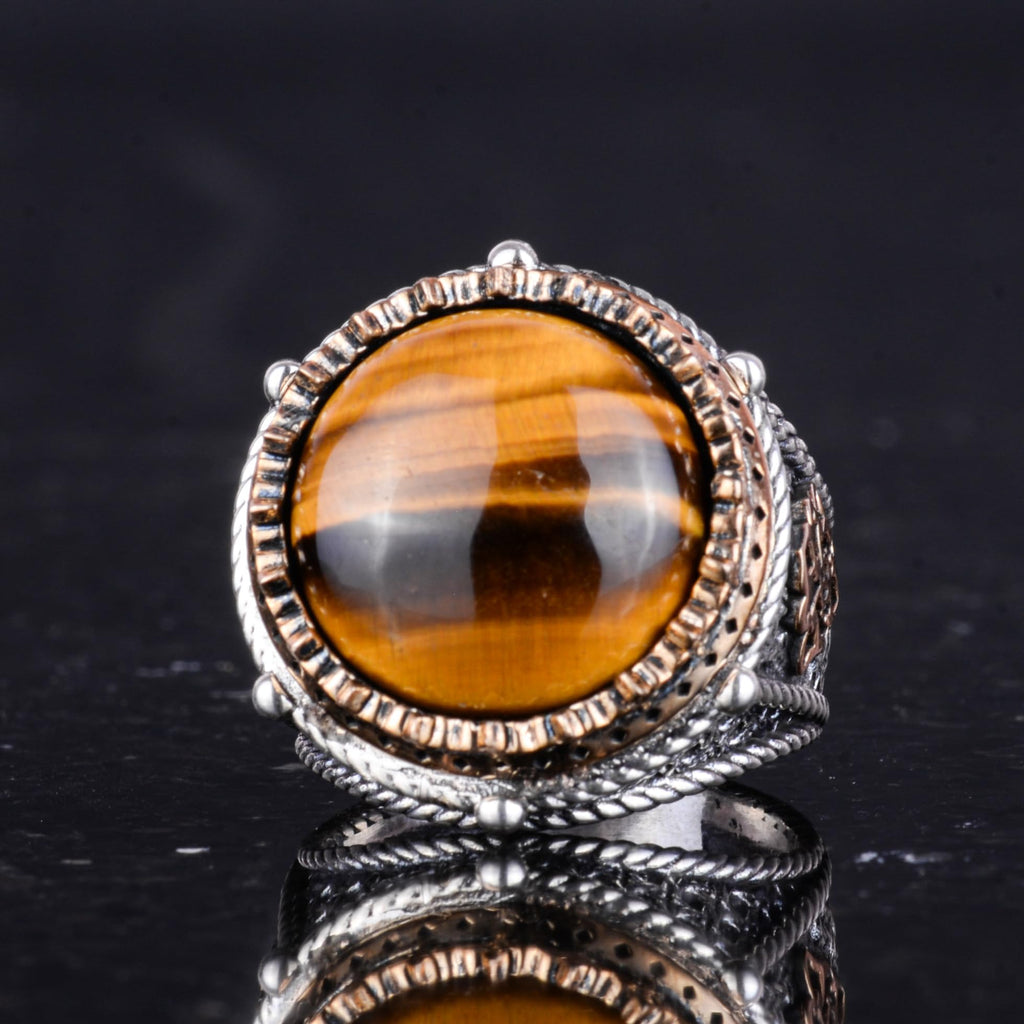 Natural Stone Handmade Ring - 925 Sterling Silver (Model-2) — 5