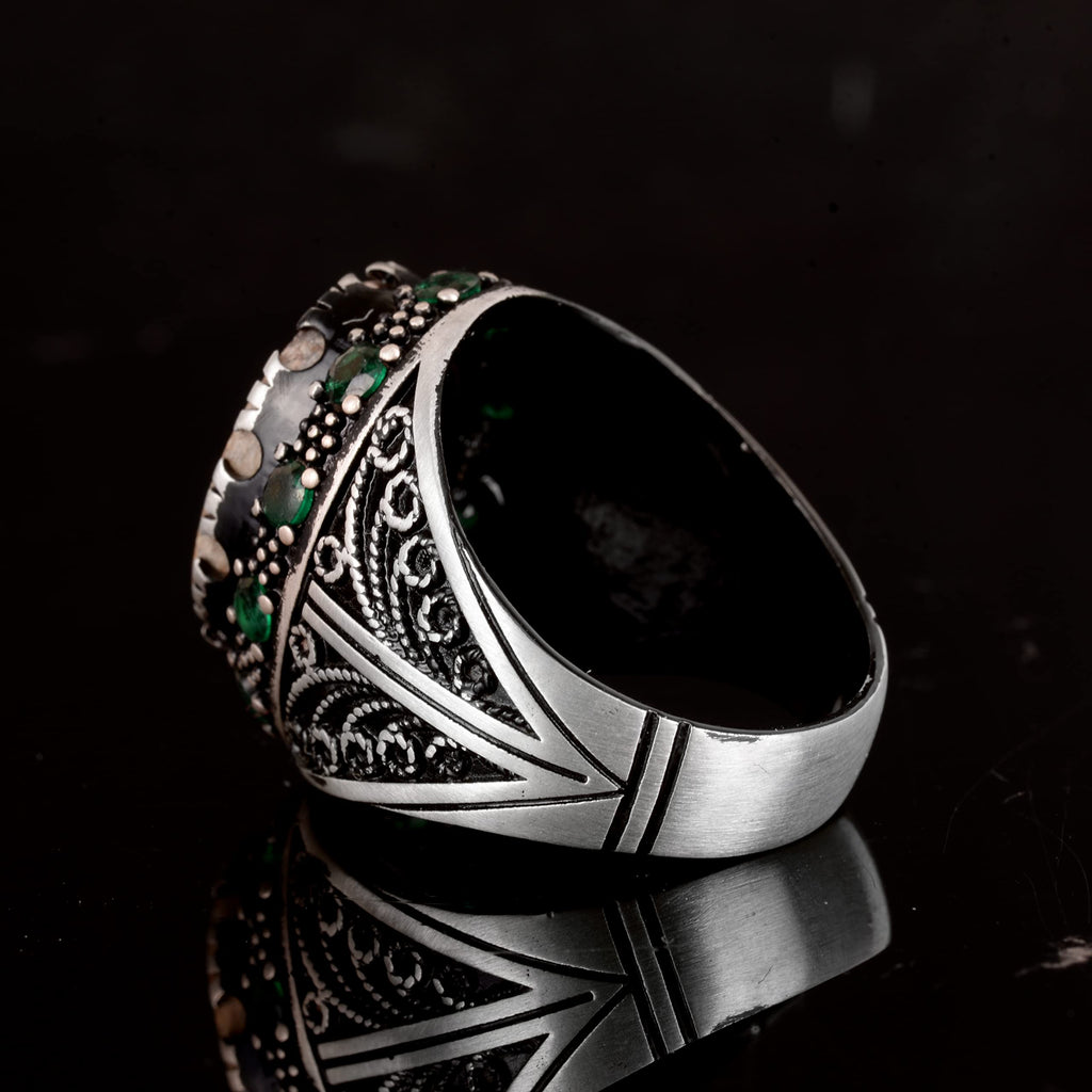 Real Arizona Turquoise Stone Ring (Model-4) — 7