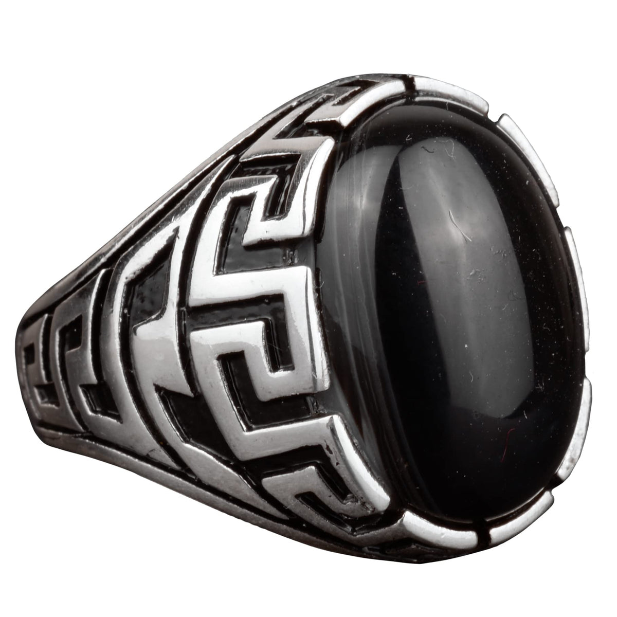 Handmade Silver Ring - Onyx Stone Men's Ring