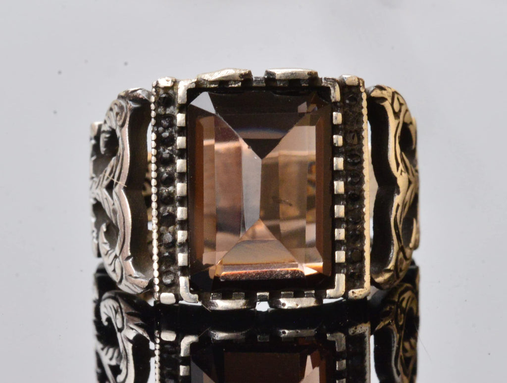 Natural Smoky Quartz Gemstone Ring — 5