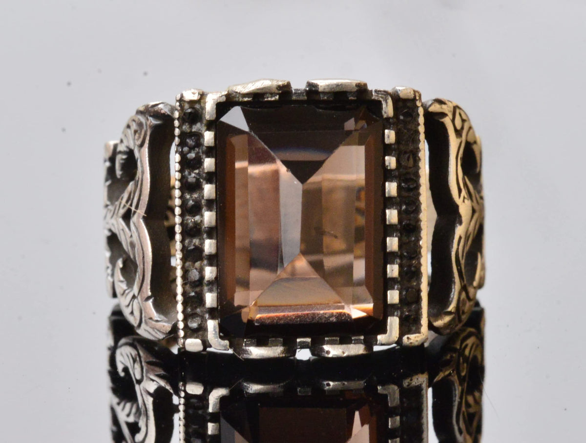 Natural Smoky Quartz Gemstone Ring — 5