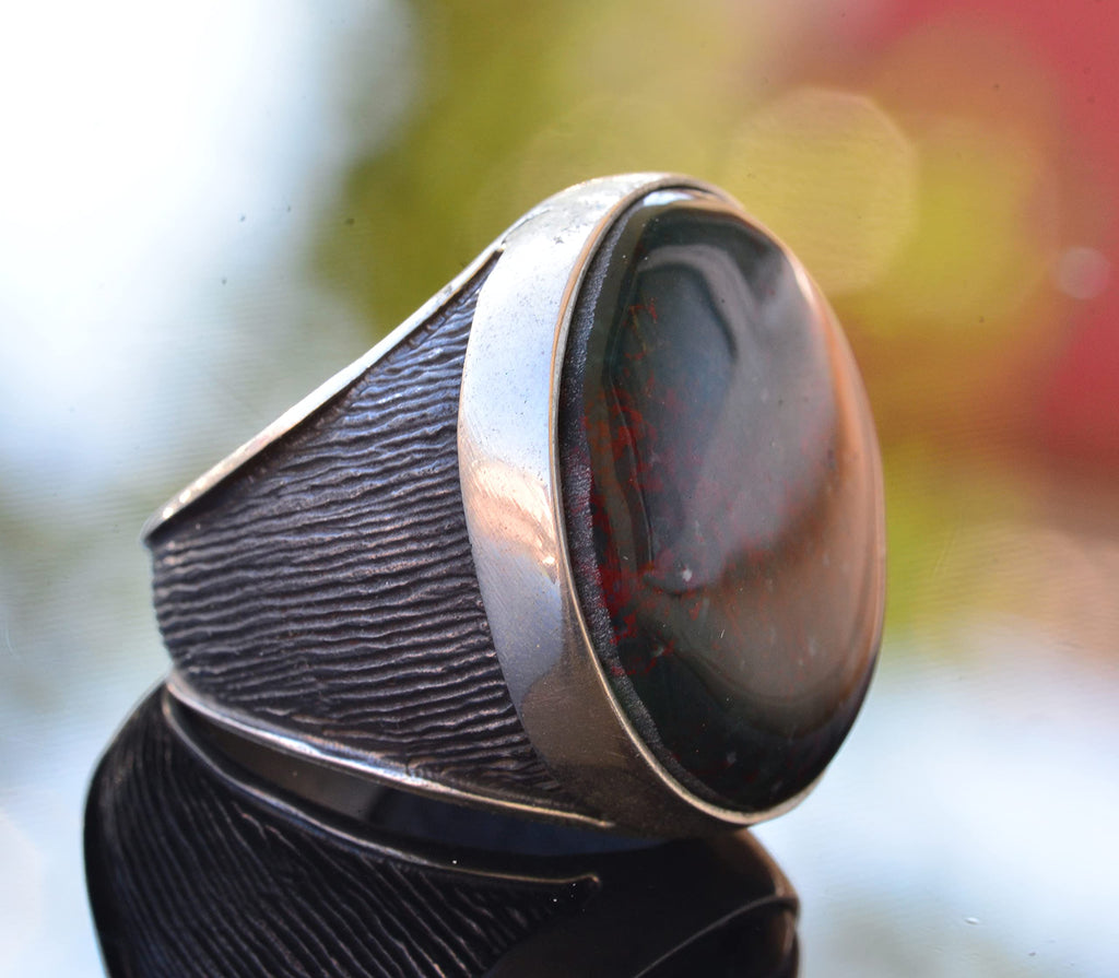 Natural Blood Stone Ring — 4