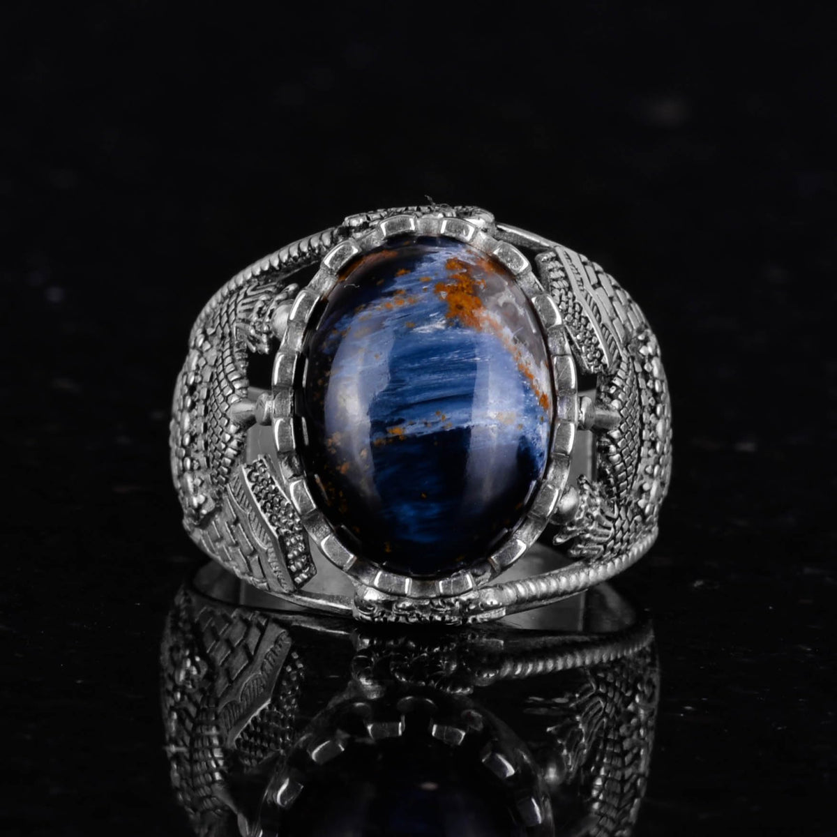 Muslim Pietersite Stone Ring — 3