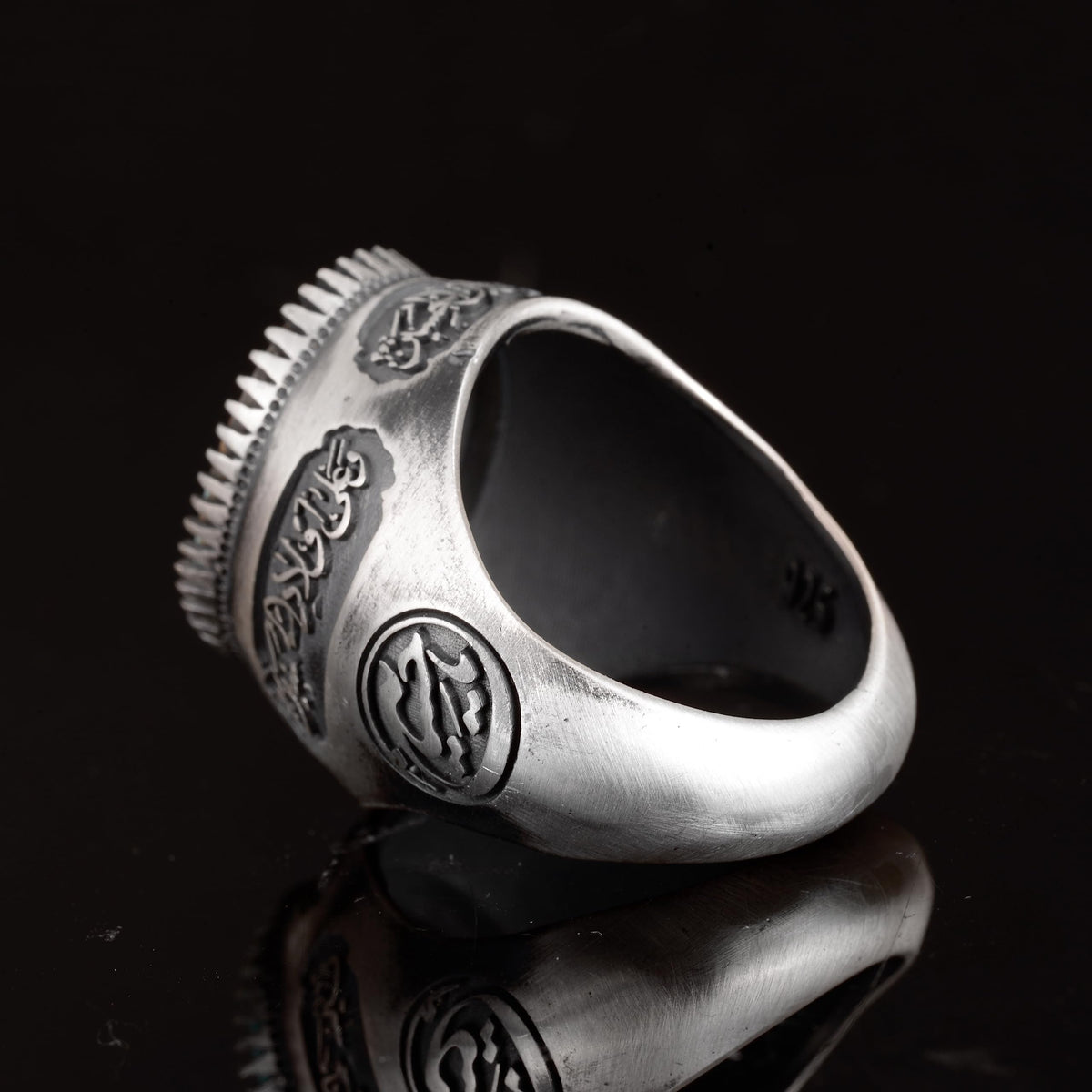Natural Arizona Turquoise Stone Ring (Model-10) — 8