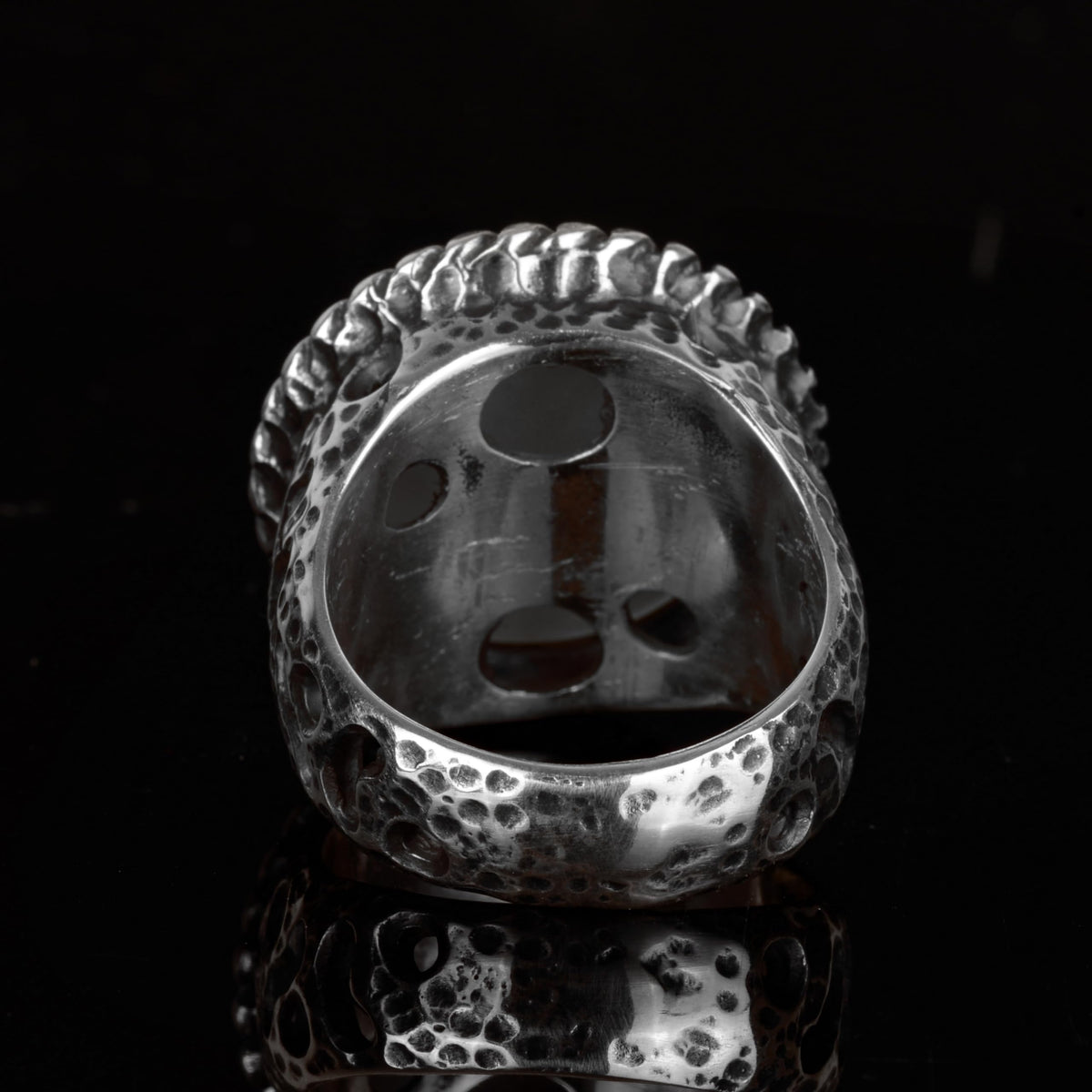 925 Sterling Silver Ring - Signet Ring - Symbolic Ring (Star and Crescent) — 6