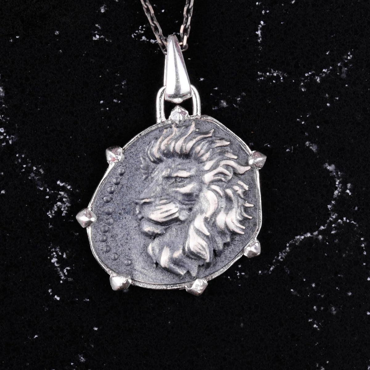 925 Sterling Silver Design Pendant - Zodiac Sign Necklace - Handmade Necklace (Leo) — 3